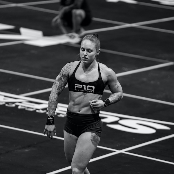 Female athlete on track