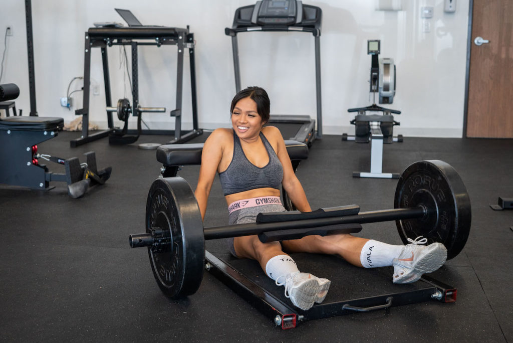 Electrum Performance barbell weighted hip thrust