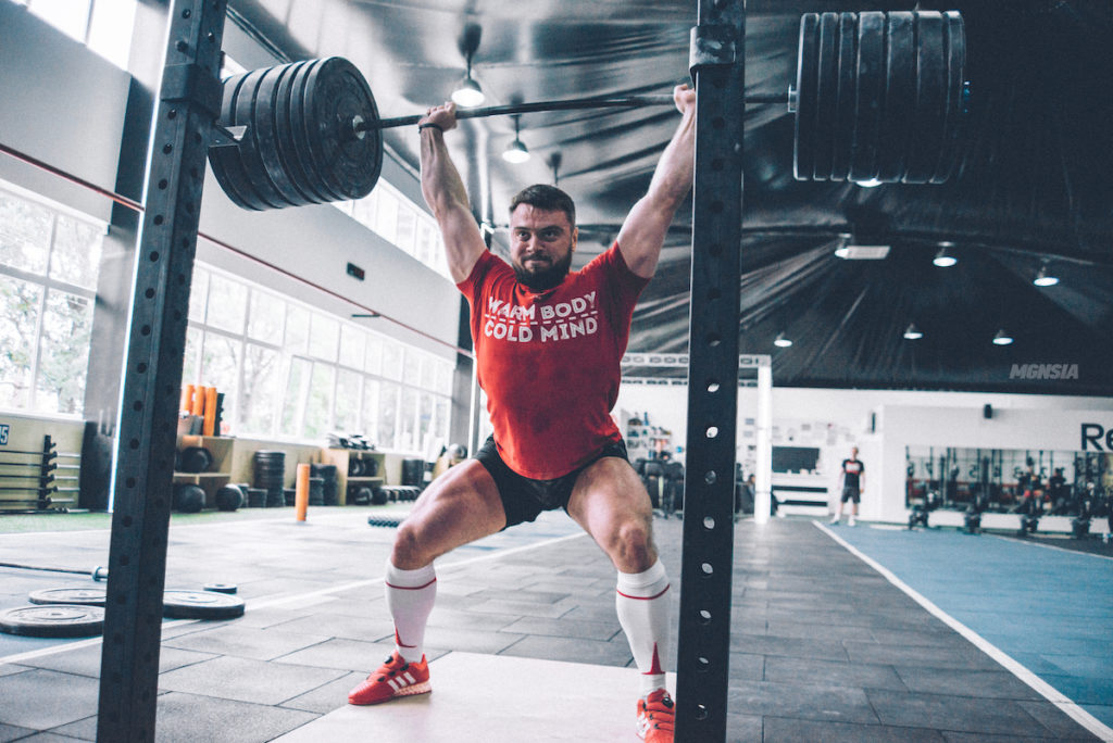 Oleksiy Torokhtiy lifting weights